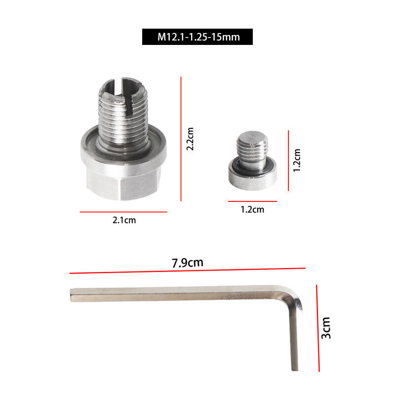 Oil Drain Plug M12.11.25 Self Tapping Oil Pan Thread Repair Kit with O-Ring