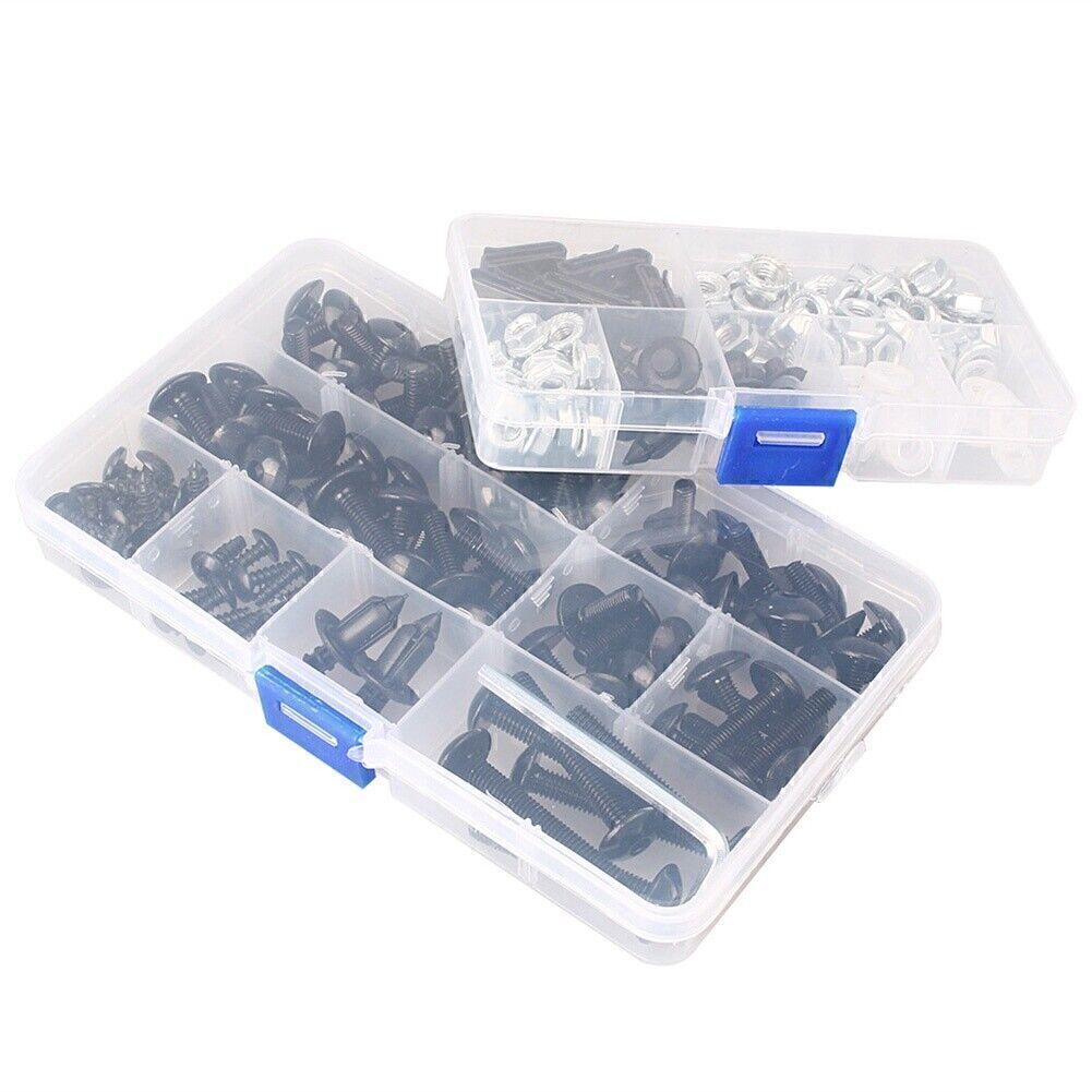 Fairing Bolts Screws Universal Street Sport bike Black CNC Aluminum
