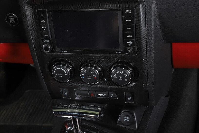 for Dodge for Challenger 2009-2014 Black Aluminum Middle Console AC Knob Cover Trim