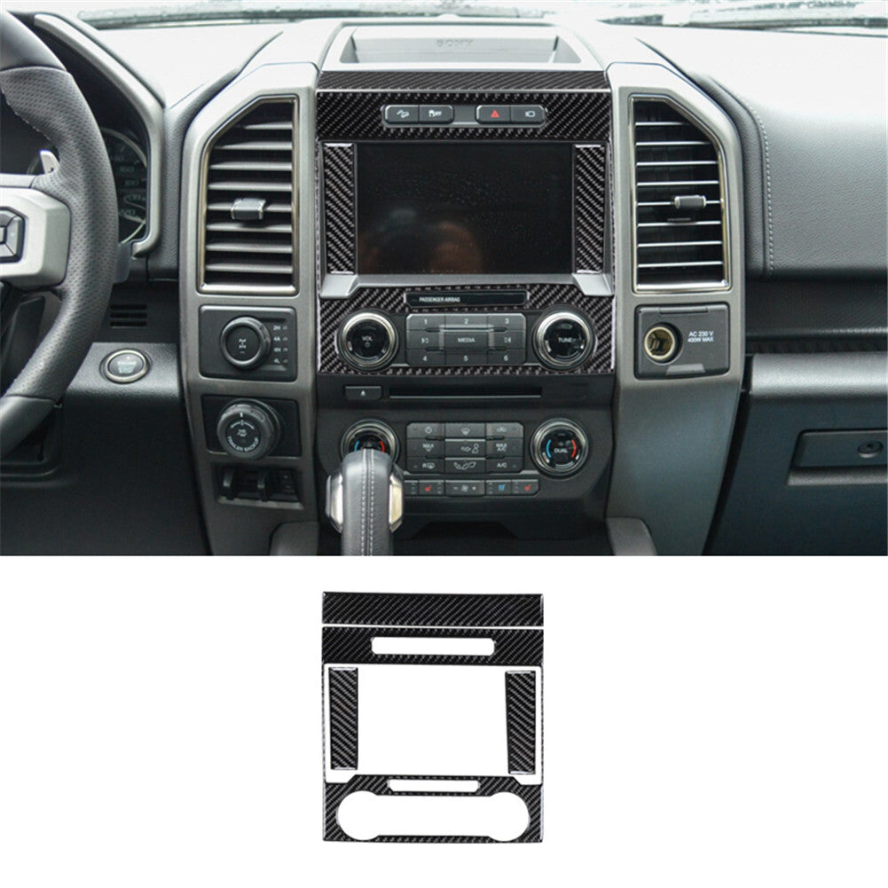 Carbon Interior 8 Display Screen Center Control Panel Trim Cover for Ford F-150