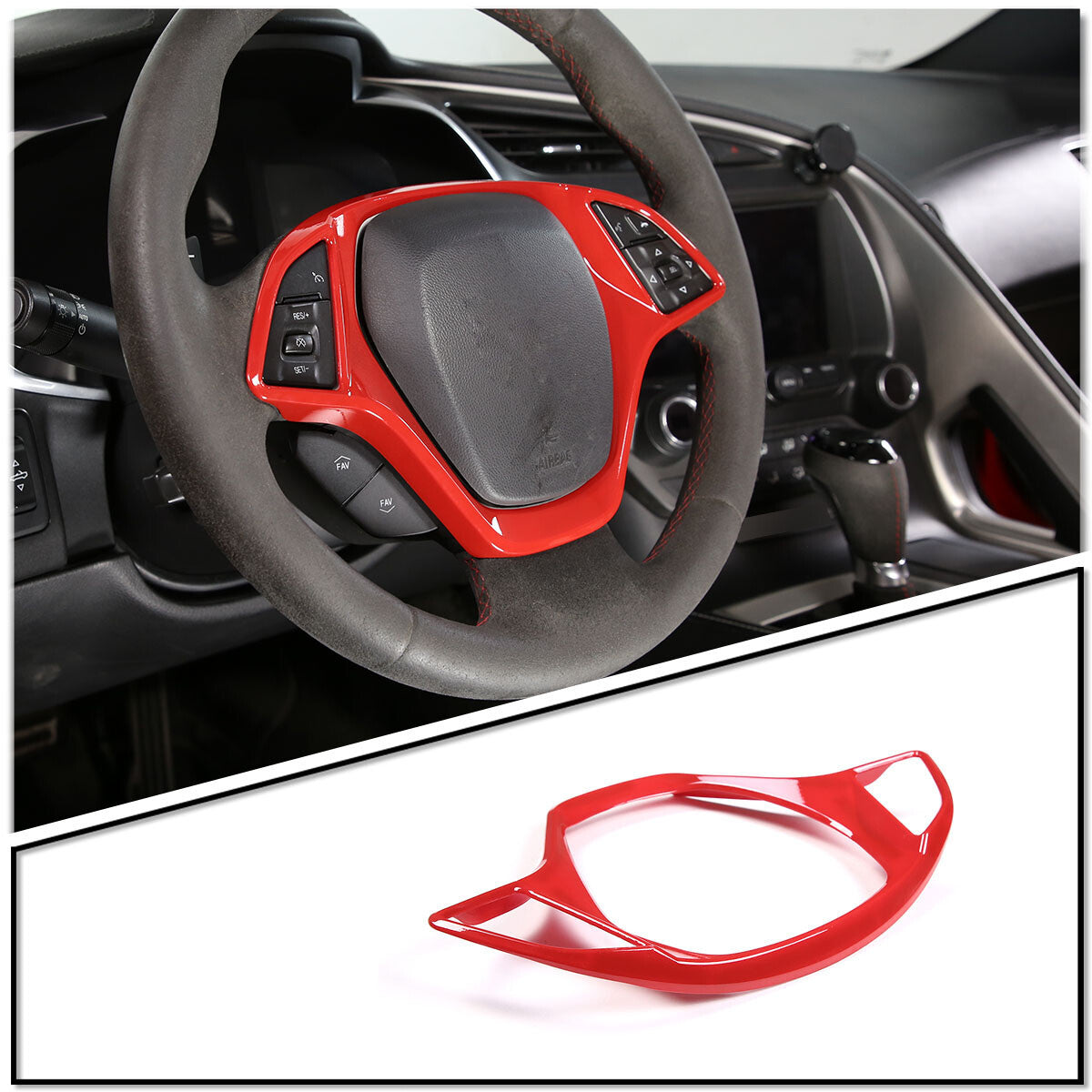 Carbon fiber gear shift indicator cover trim for Toyota FJ Cruiser 2007 - 2021