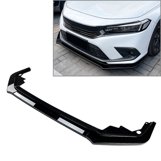 Front Bumper Lip Splitter Spoiler Body Kit for Honda for Civic 11th Generation 21-23