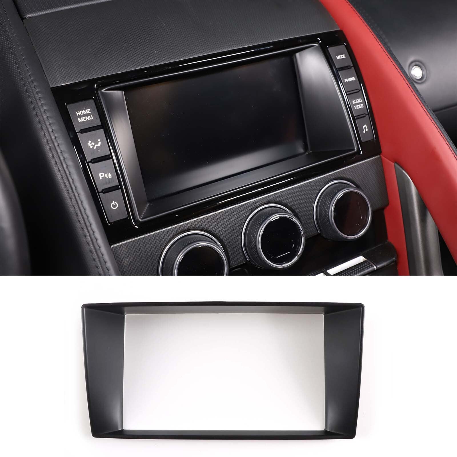 Matte black front and rear badge decoration rings for Ford Maverick 2022-2023