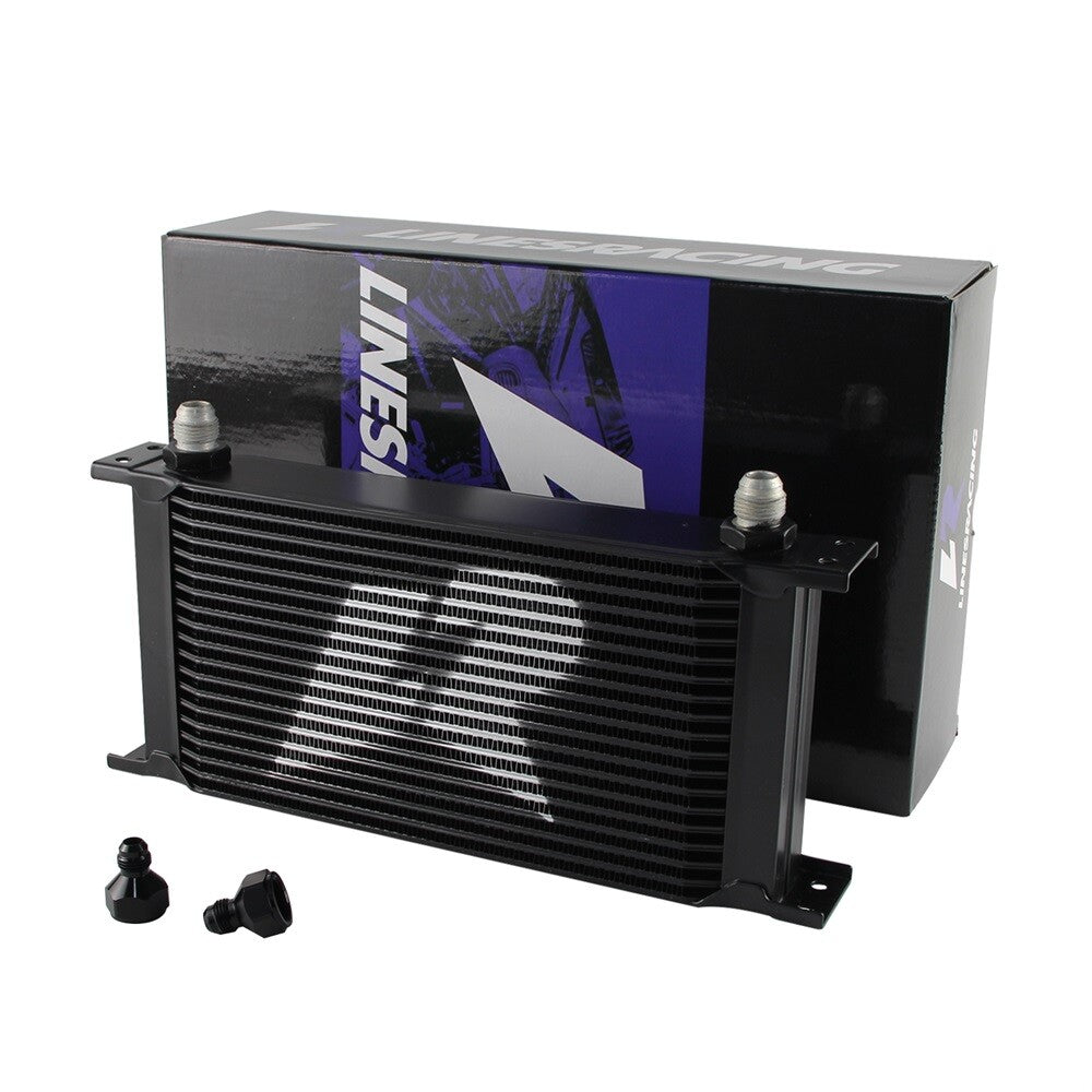 19 Row AN8 Stacked Plate Oil Cooler 6AN Adapter Universal Aluminium Radiator