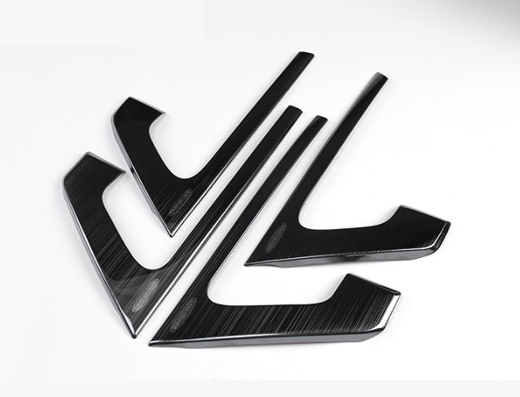 for Toyota for Land Cruiser 2008-21 Black steel Inner Door Armrest Panel Strip Trim