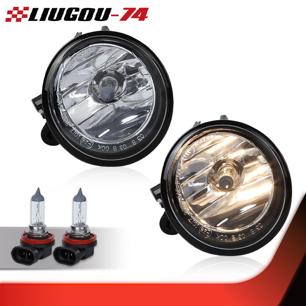 Front fog lights with bulbs (1 pair) suitable for BMW X5 F15 (2014, 2015, 2016, 2017, 2018-).