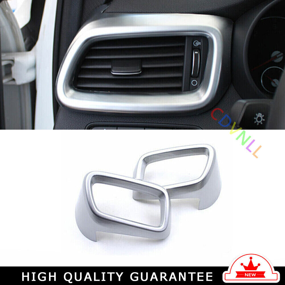 LR AC Air Outlet Vent Cover Trim 2PCS for Kia Sorento DX 2016-2020 Matte Silver
