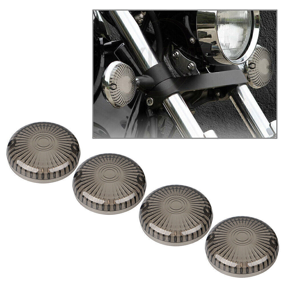 Smoke Turn Signal Lens Cover Fits for Yamaha Road Star /V Star 1100 /Vmax 1200 1700