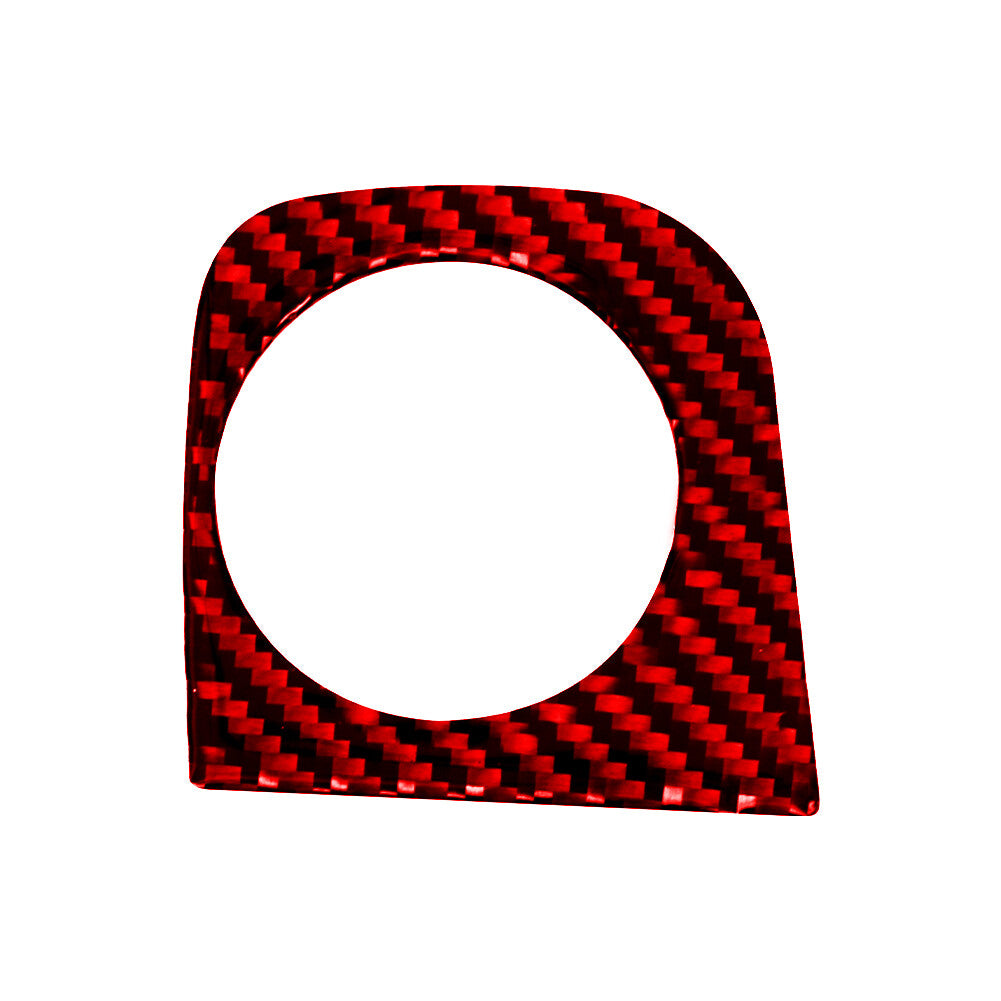 Red Carbon Fiber Ignition Key Frame Cover for Subaru Legacy Outback 2010-2014