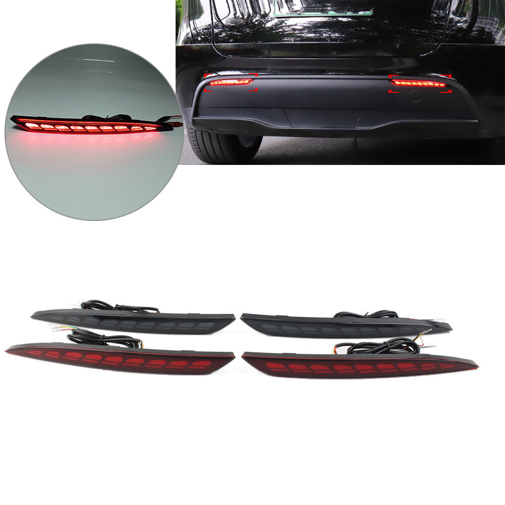 for Tesla for Model Y 20-22 Rear Fog Lamp Brake Light Dynamic Turn Signal Reflector