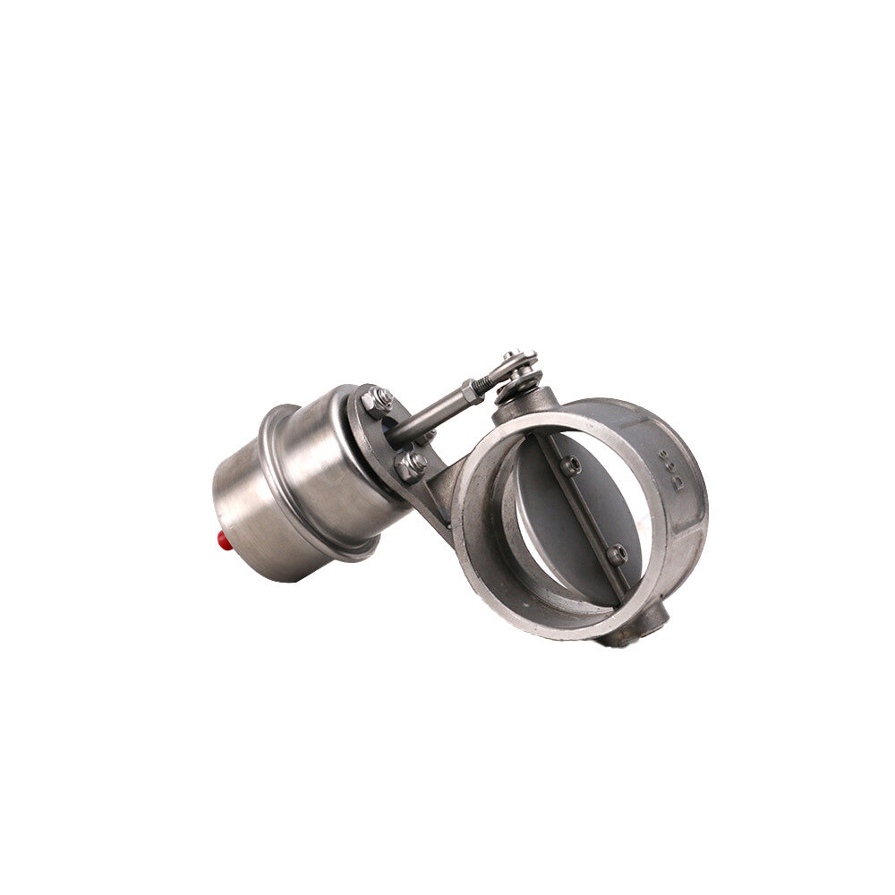 1pc 2.5 63mm Exhaust Control Valve Set Vacuum Actuator OPEN Style Pipe Downpipe