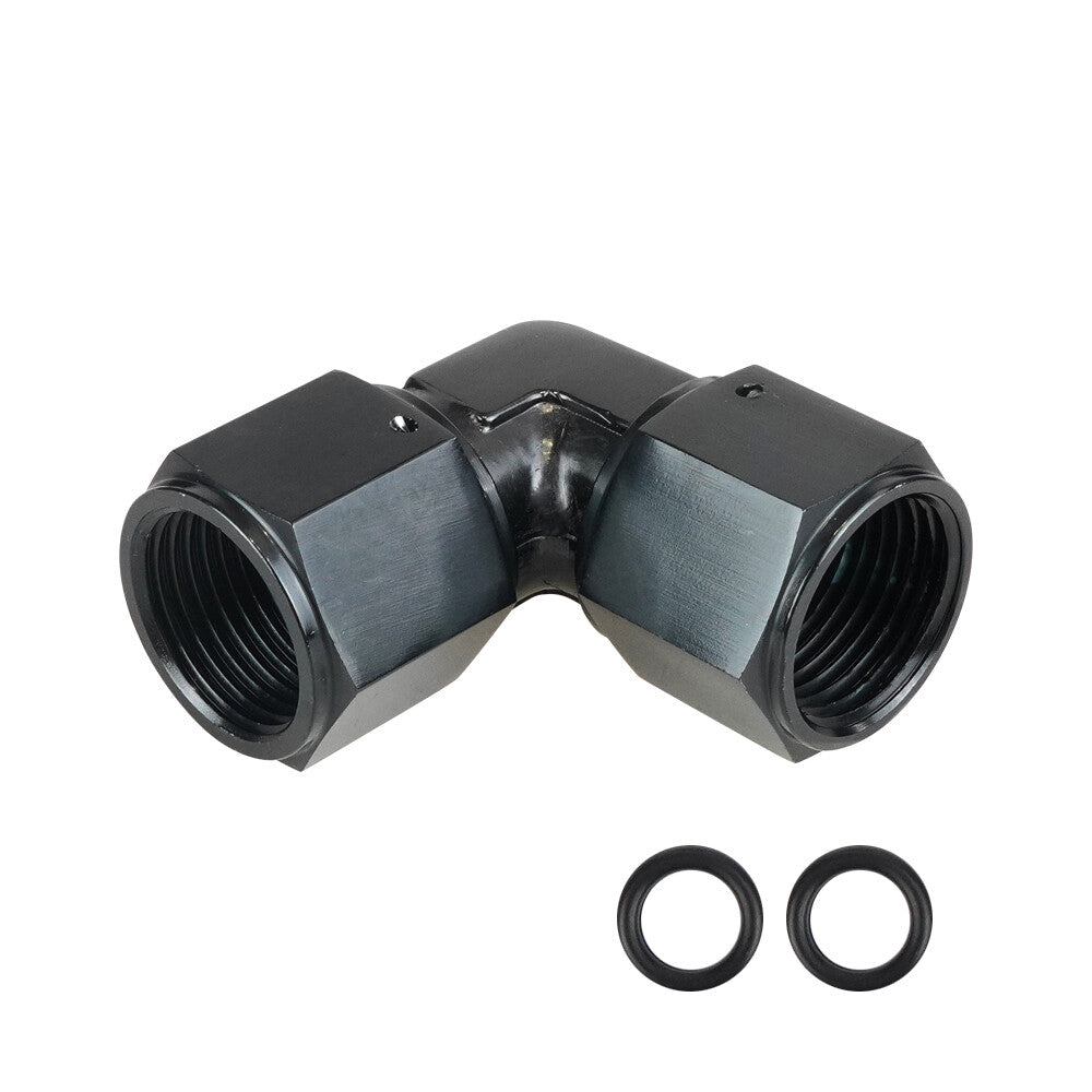 Female 10AN to Female10AN 90Degree Swivel Coupler Union Fitting Adapter Aluminum