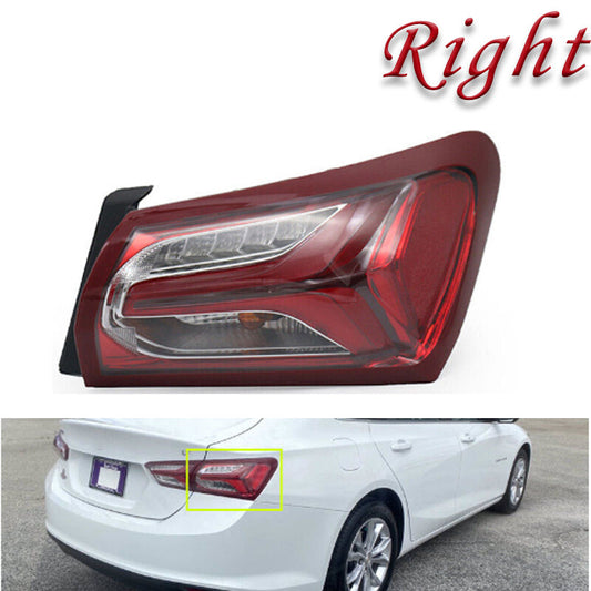 Applicable to for Chevrolet Malibu XL 2019 - 2022 Right Rear Brake Light and Outer Taillight