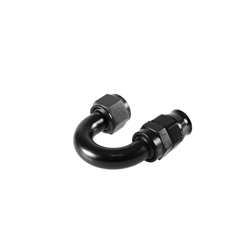 4AN PTFE Hose End Fitting Adapter AN4 180 Degree for PTFE Hose Line Only Black