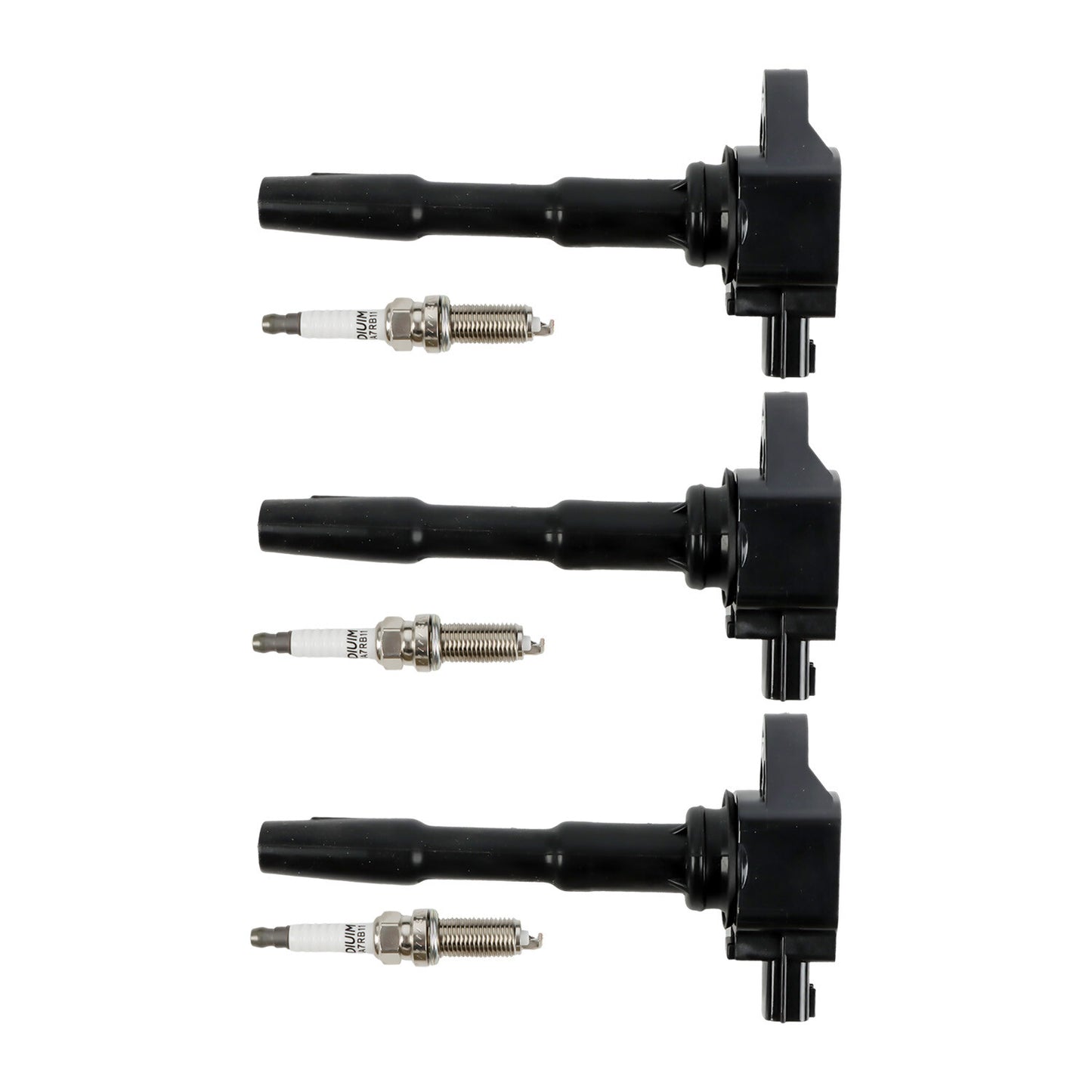 3Pcs Ignition Coils + Iridium Spark Plugs for Smart Fortwo 2016-17 L3 0.9L C-987