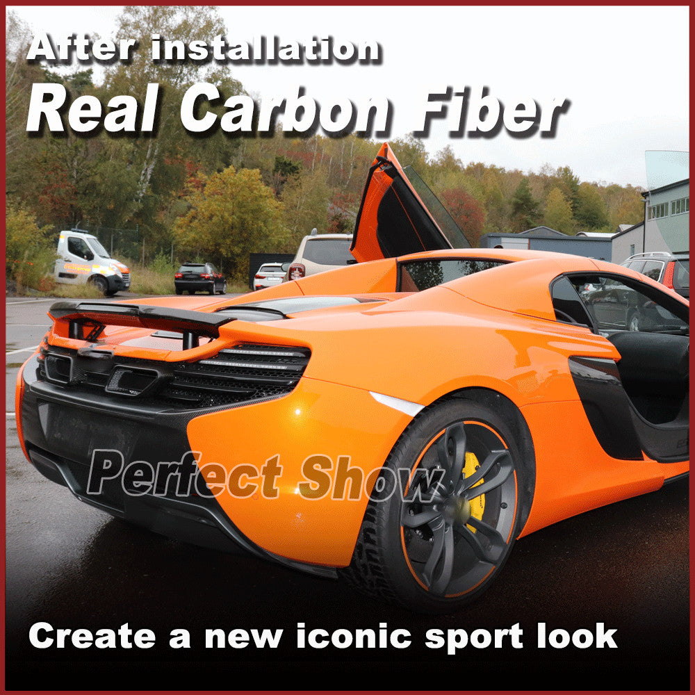 Fit for McLaren MP4-12C Coupe 2011-14 Real Carbon Fiber Rear Trunk Spoiler Wing