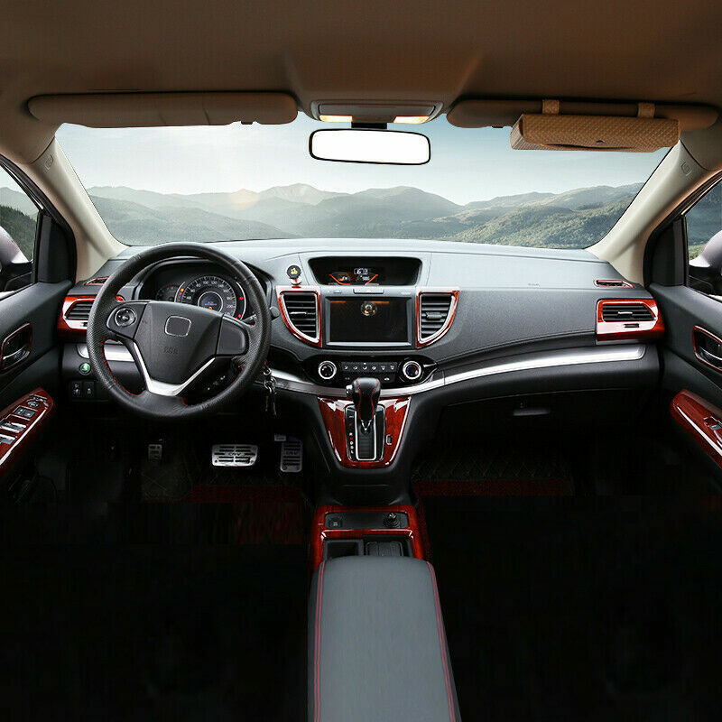Inner Door Handle Bowl Cover Trim for Honda CRV CR-V 2012-2016 Peach Wood Grain