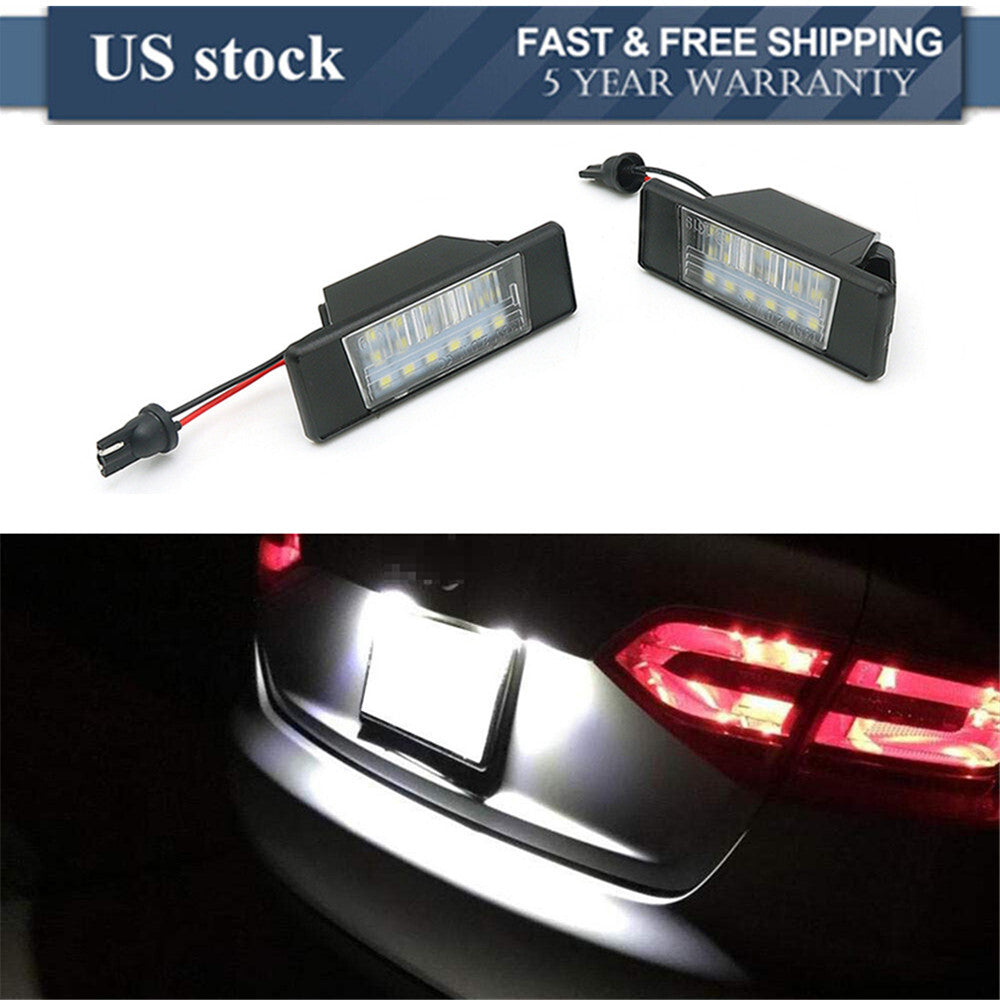2X Car LED Number License Plate Light Lamps for Nissan Pathfinder R51 2005-2012