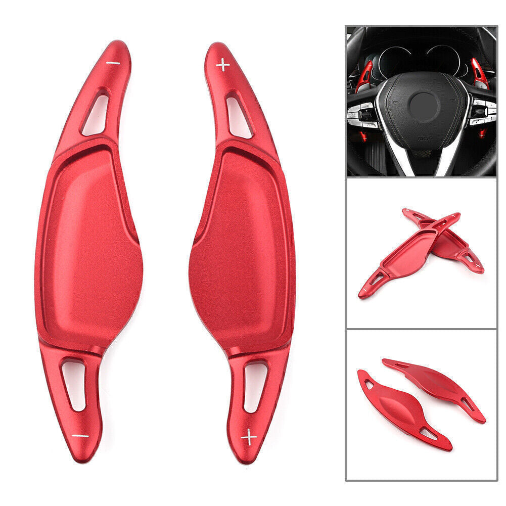 2x Aluminum Steering Wheel Paddle Shifter Extension Fit for BMW 5 7 Series X3 X4 X5