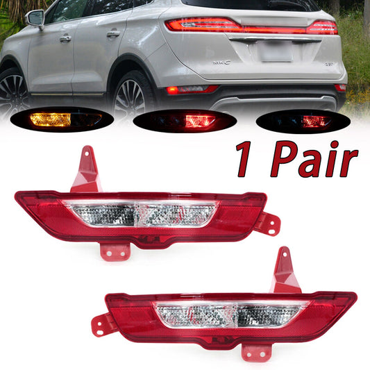 Rear bumper reflectors, fog lights, brake lights, and turn signals for Lincoln MKC 2015-2019