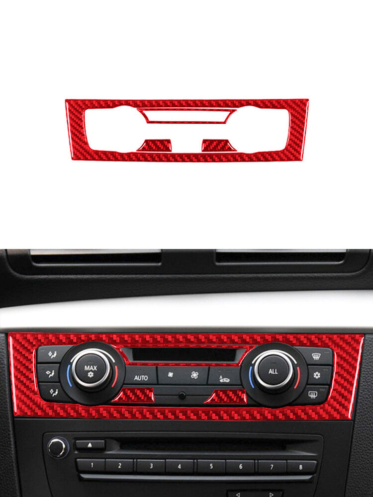 Air-Con Control Trim Cover A for BMW 1 Series Convertible E82/E88 2008-2013 Red