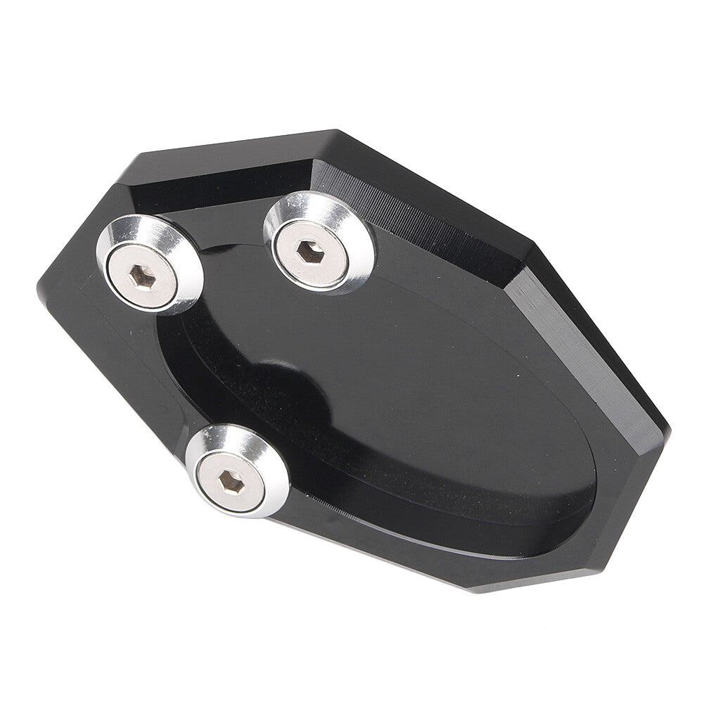 CNC Aluminum Kickstand Side Stand Pad Fit for Kawasaki 650 2010-2014 Black