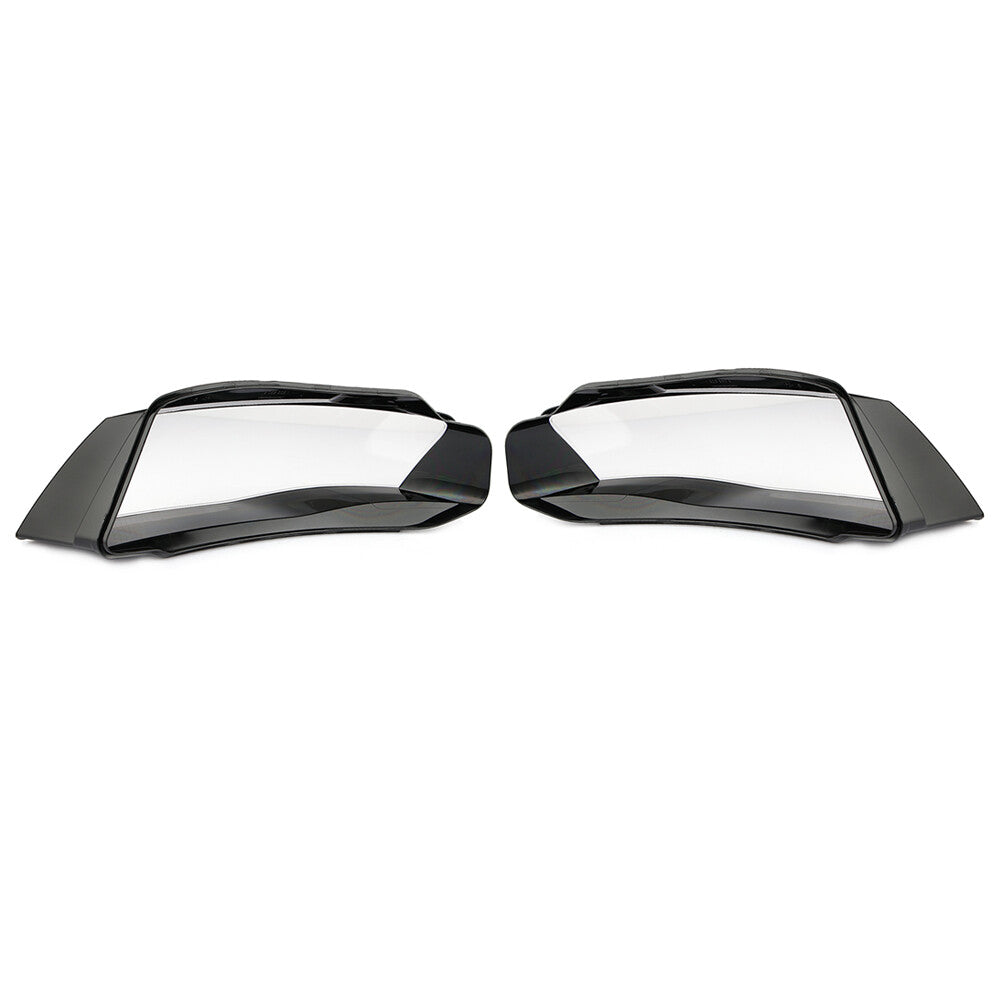A pair of headlights, left and right headlight kit protective covers, lens headlights suitable for 2009-12 for Audi A4 B8