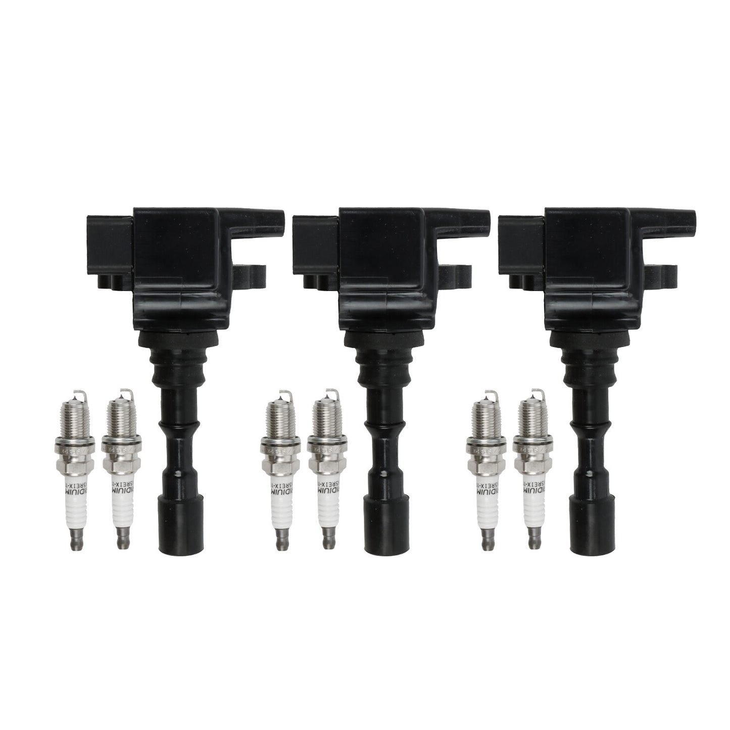3x Ignition Coils  Spark Plugs for 2003-2006 for Kia Sorento 3.5L V6 UF431 7964