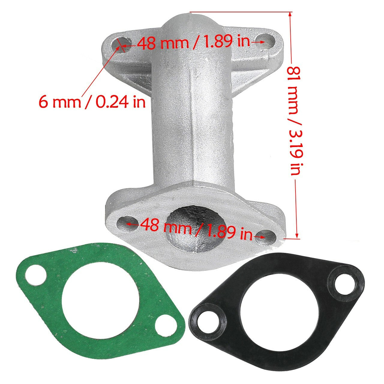 19mm motorcycle manifold intake pipe suitable for 70, 110, and 125cc Pit Dirt bicycles and all-terrain vehicles such as the Quad Z50.