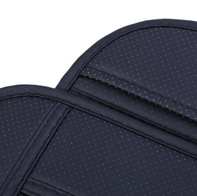 Car Auto 1x PU Leather Bamboo Charcoal Breathable for Seat Cushion Pad Cushion Black