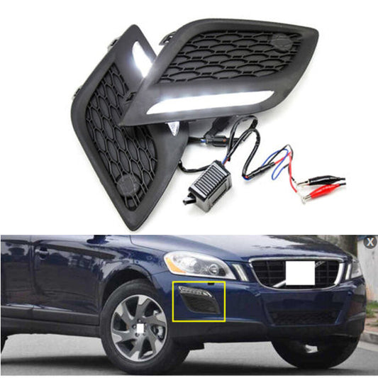 Left Right for Volvo XC60 2011-2013 LED DRL Daytime Light Fog Lamp