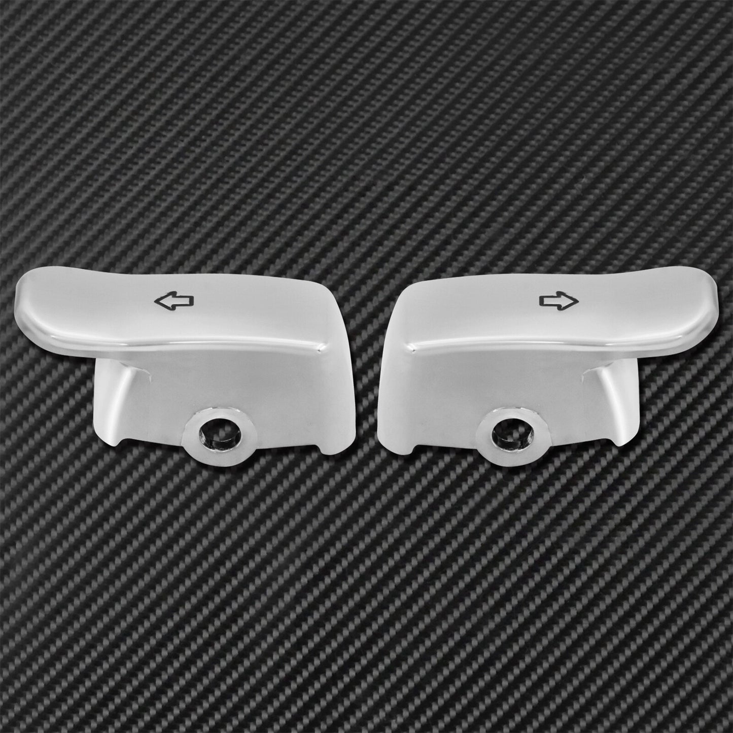 Motorcycle Chrome Turn Signal Extension Caps Fit For Softail Dyna Sportster XL