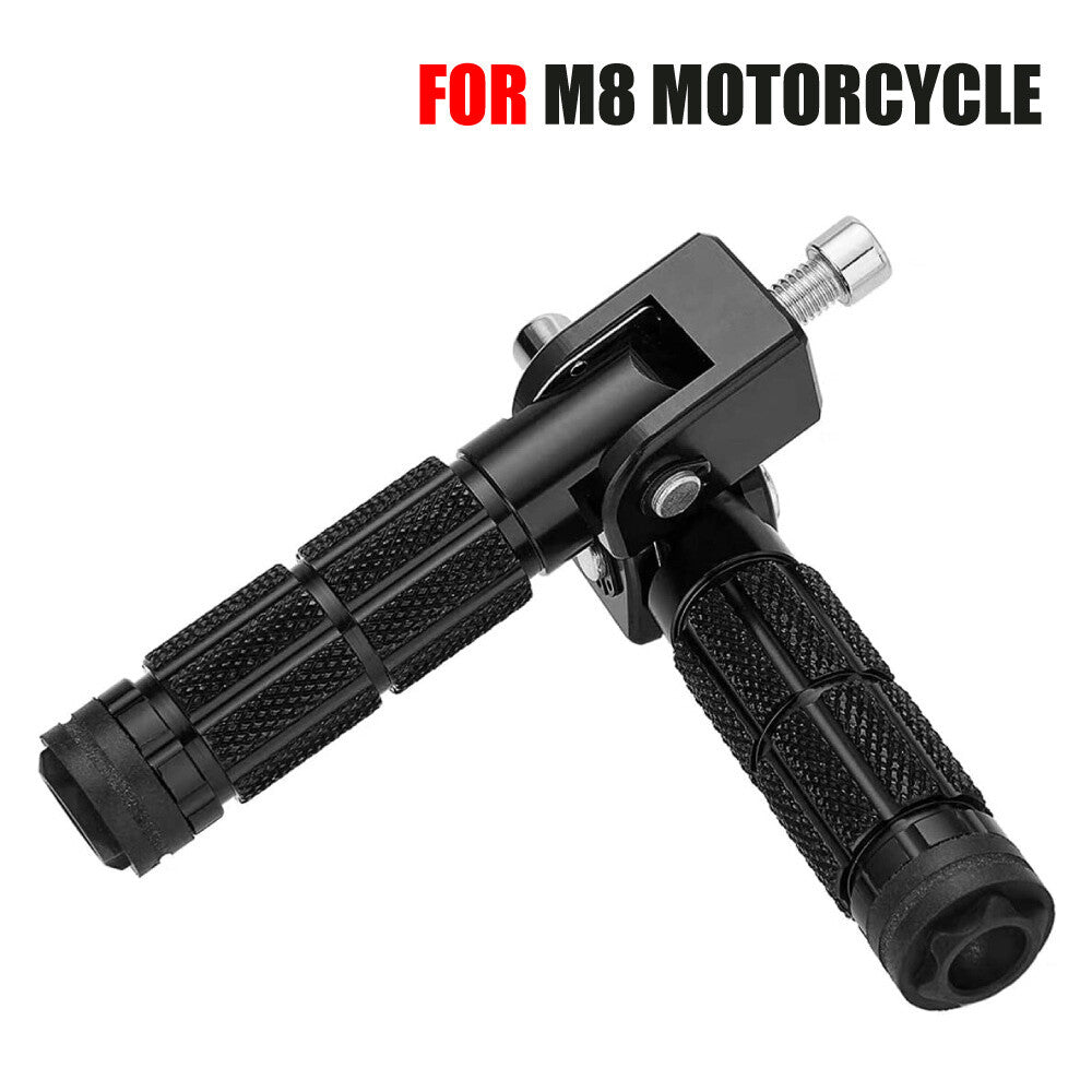 Motorcycle Footrest Foldable Front Footpeg Anti-Skid Foot Peg Passenger Pedal