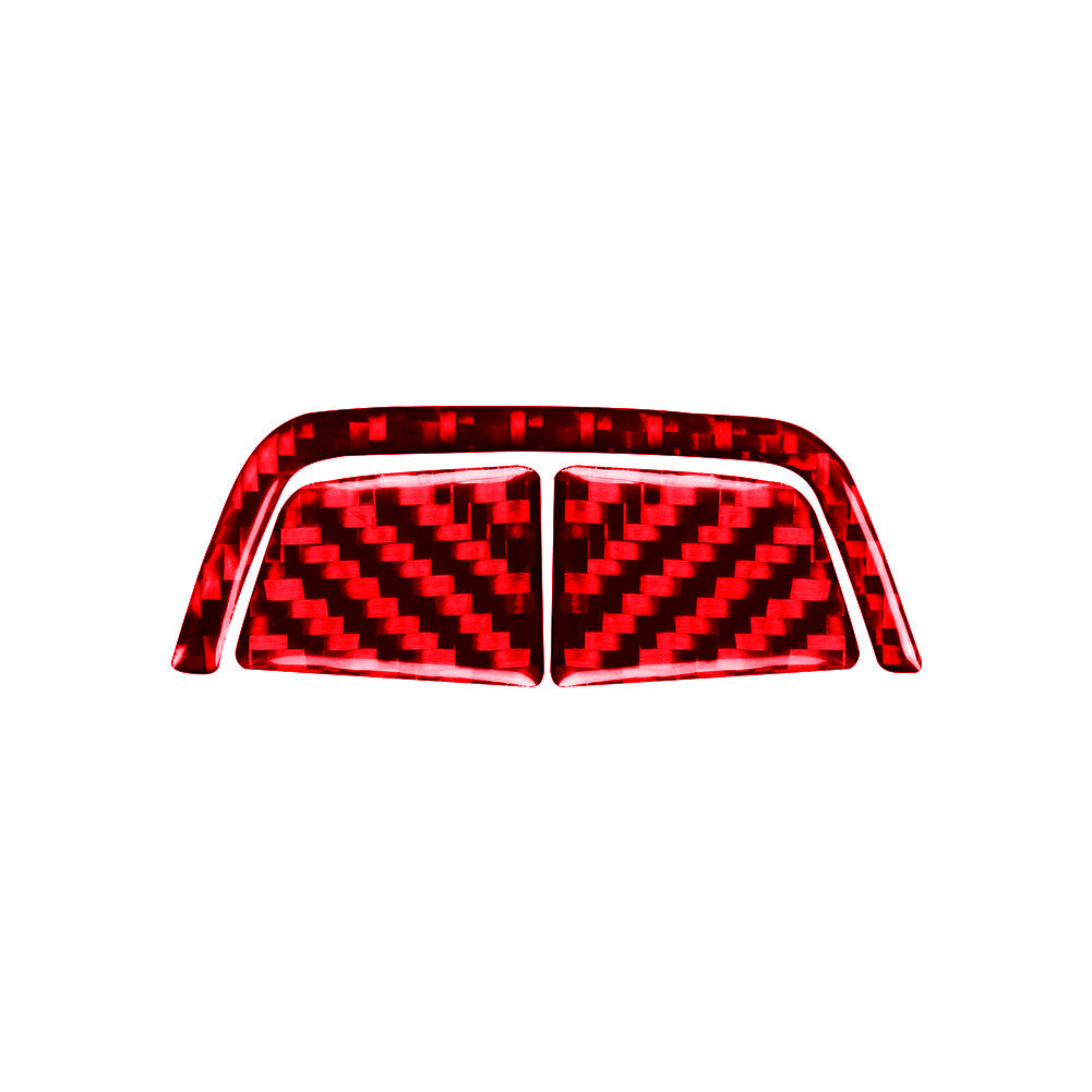 Red Carbon Fiber Central Console Accent Cover Trim for BMW 6 Series E63 E64