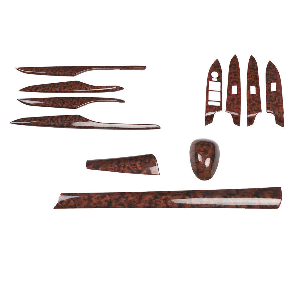 for Cadillac XTS 13-17 Agate Wood Grain Inner Centre Decoration Strip Cover Trim