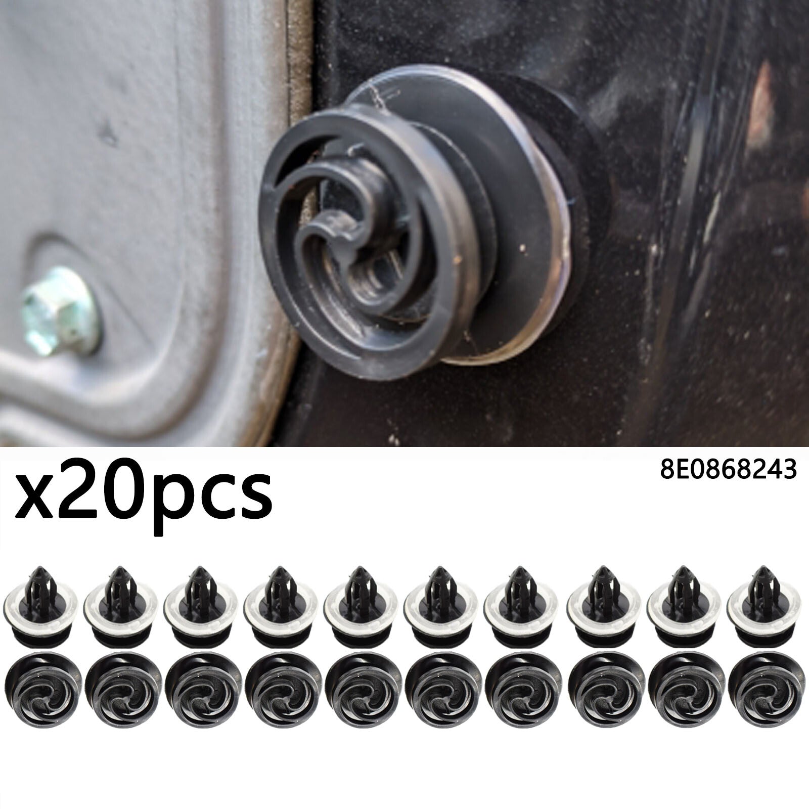 for Audi for A4 Door Trim Clips Interior Trim Mounting Clips x 20-Piece