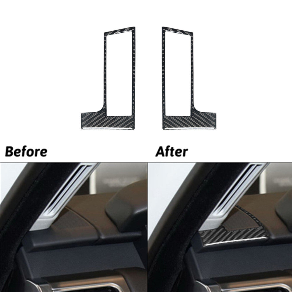 2X Carbon Fibre Air Vent Upper Cover Trim For Land for Range Rover Sport 2014-2017