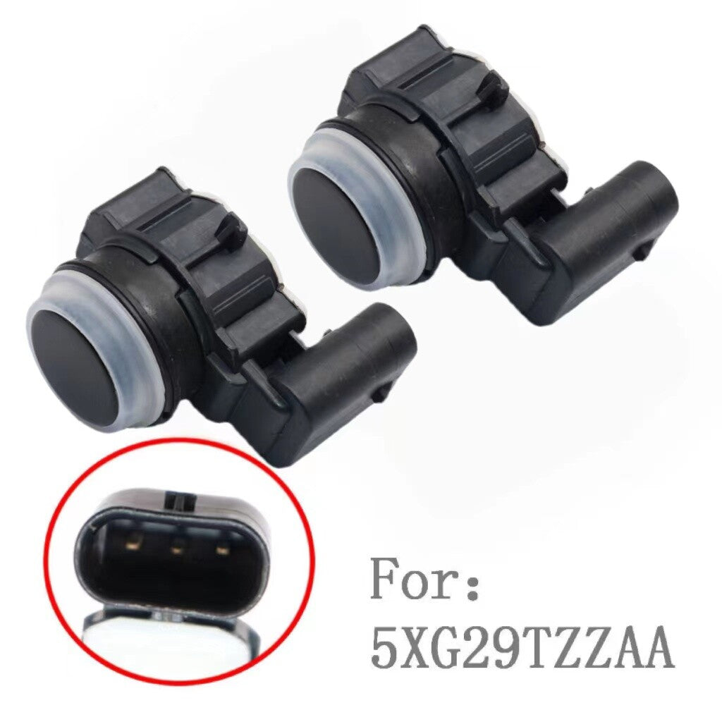 2PCS Front Rear Parking Sensor Fit 17-21 for Chrysler for Pacifica Voyager for Jeep Cherokee