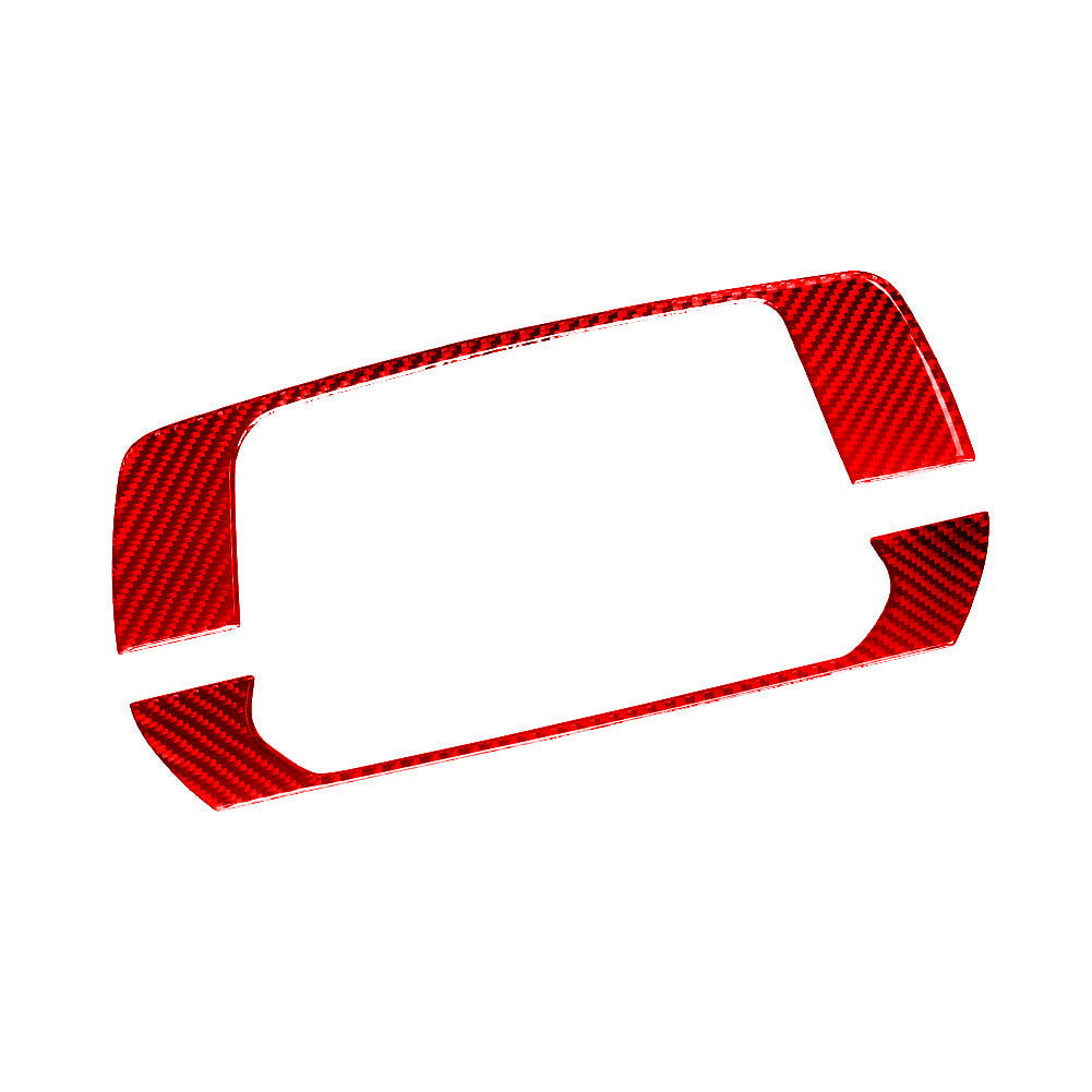 Red Carbon Fiber Interior LCD Screen Frame Cover Trim for Nissan Altima 2019-22