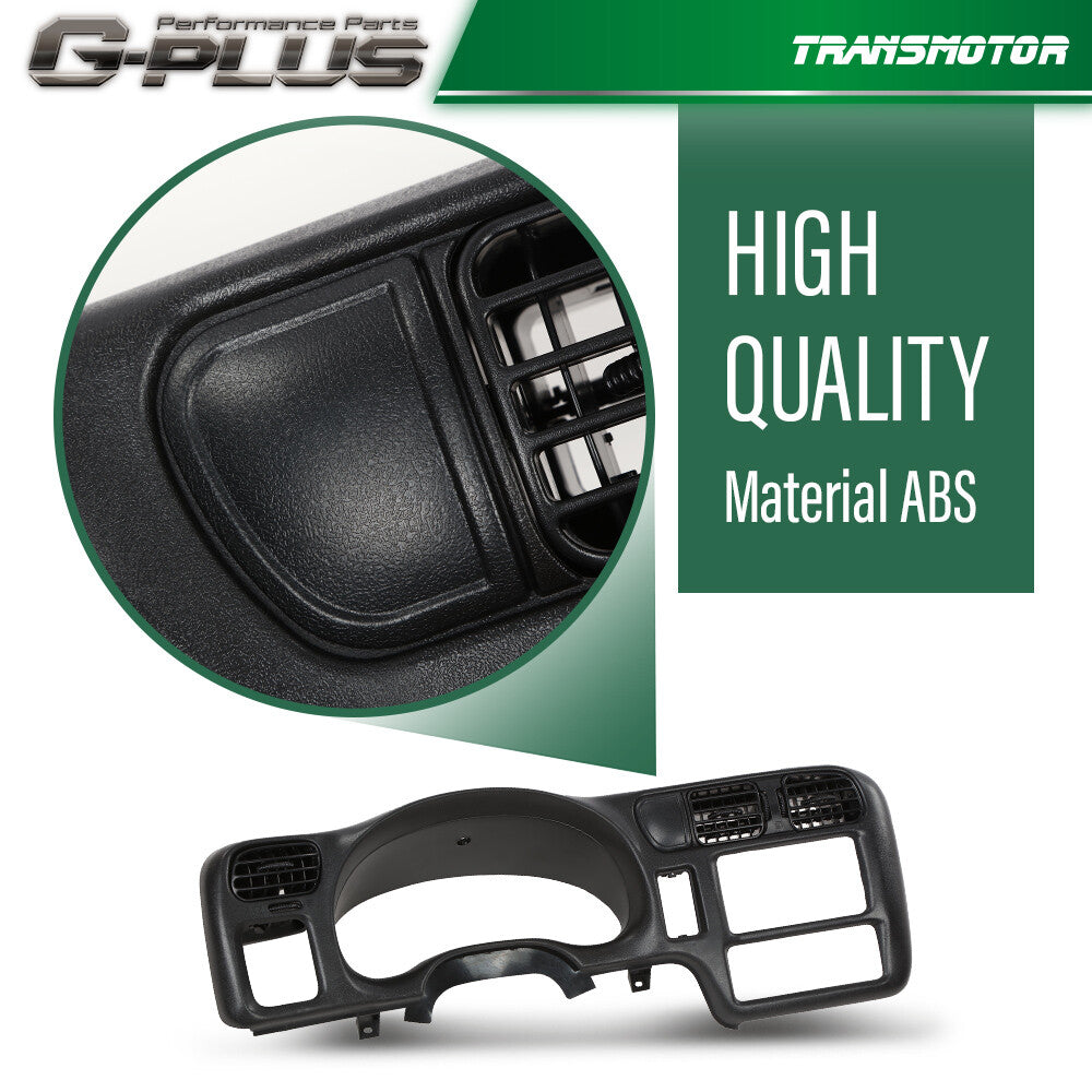 Black DASH BEZEL double DIN suit jacket for 1998-2004 for Chevrolet S-10 JMGO SONOMA