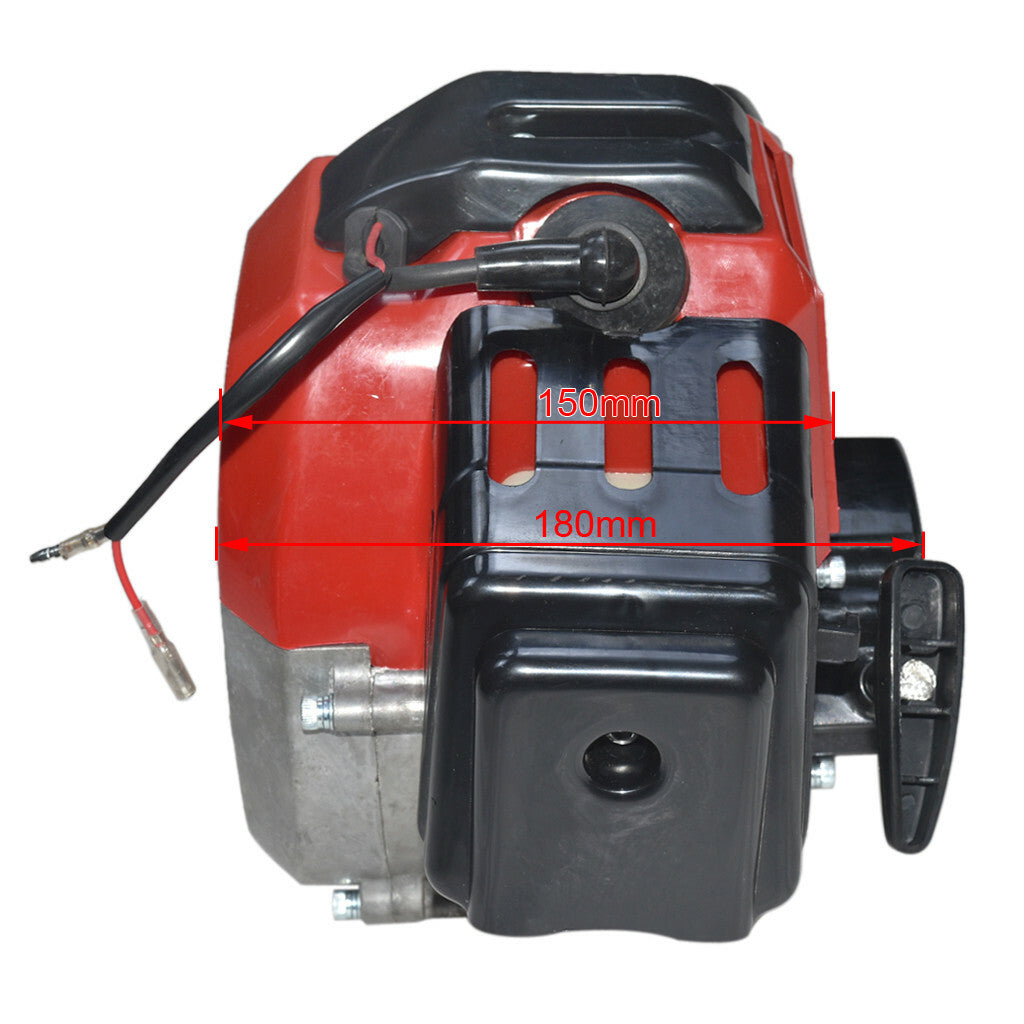 2-stroke 50-49cc engine, motor, and gearbox suitable for scooters, shredders, four-pocket bicycles, and all-terrain vehicles.