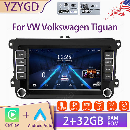 7 Android Auto Carplay for VW for Volkswagen for Tiguan Car Stereo Radio GPS Screen BT