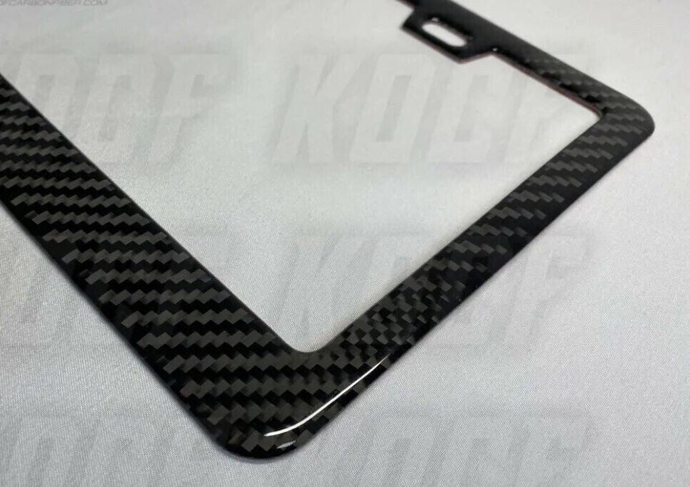 Car license plate cover, frame cover, rear boot - 100% carbon fiber, suitable for Toyota .