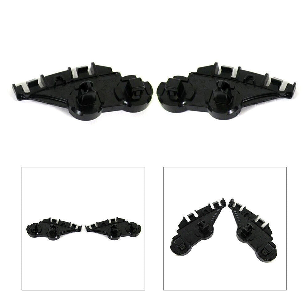 Front Bumper Brackets Beam Retainer Support LH RH for Chrysler 300 11 - 20 Black