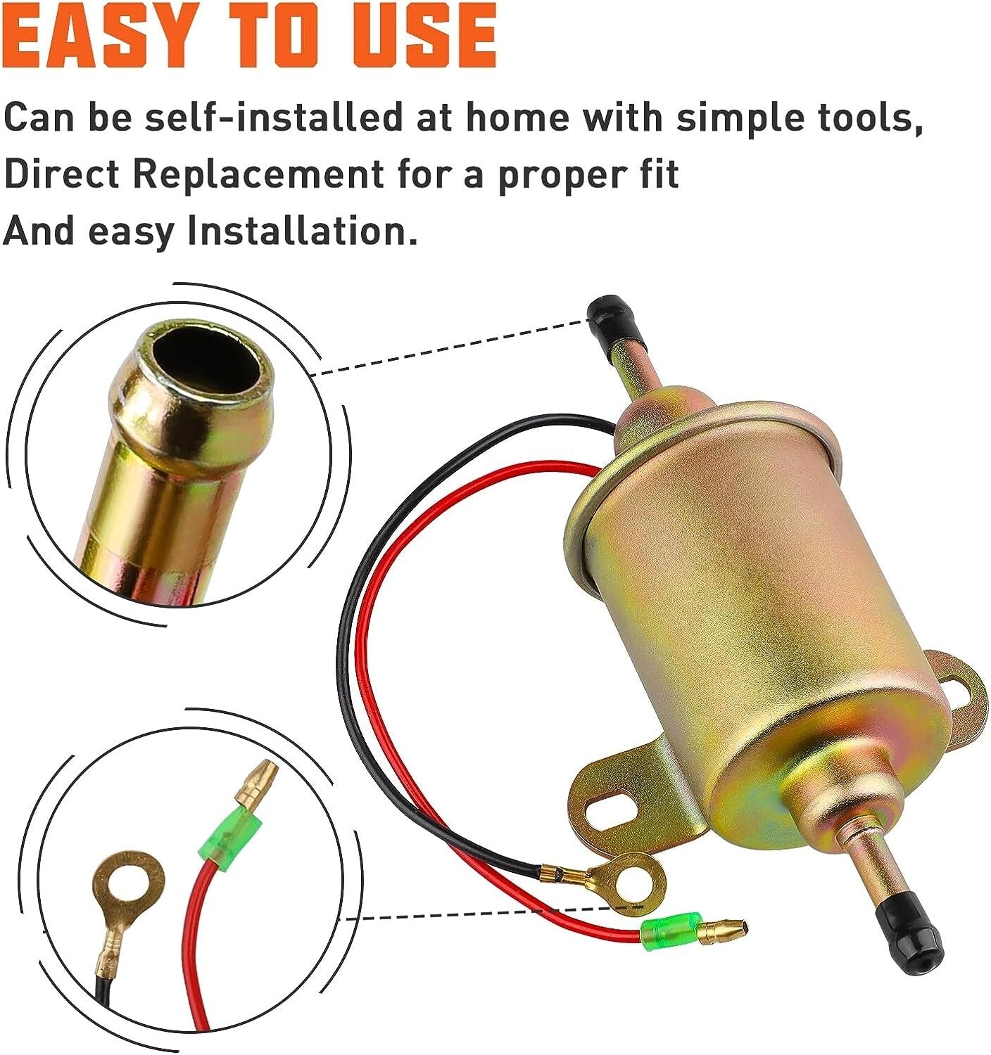 E11005 Electric Fuel Pump for Polaris Ranger 400 HO 500 Replaces 4011545 4011492