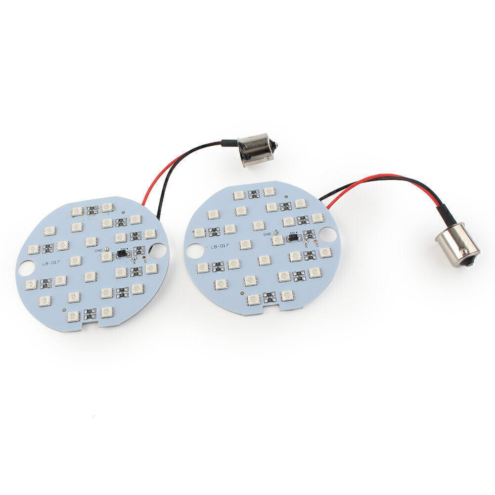 Red Turn Signal/Daytime Running Panel Light Fit for Harley 1156 BA15d