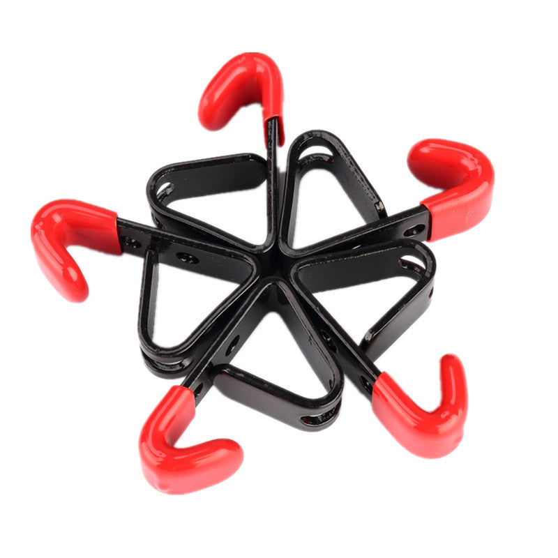 5Pc Car Wall Metal Wheel Rim Display Hook Showroom Hanging Holder Swell Bolt Kit