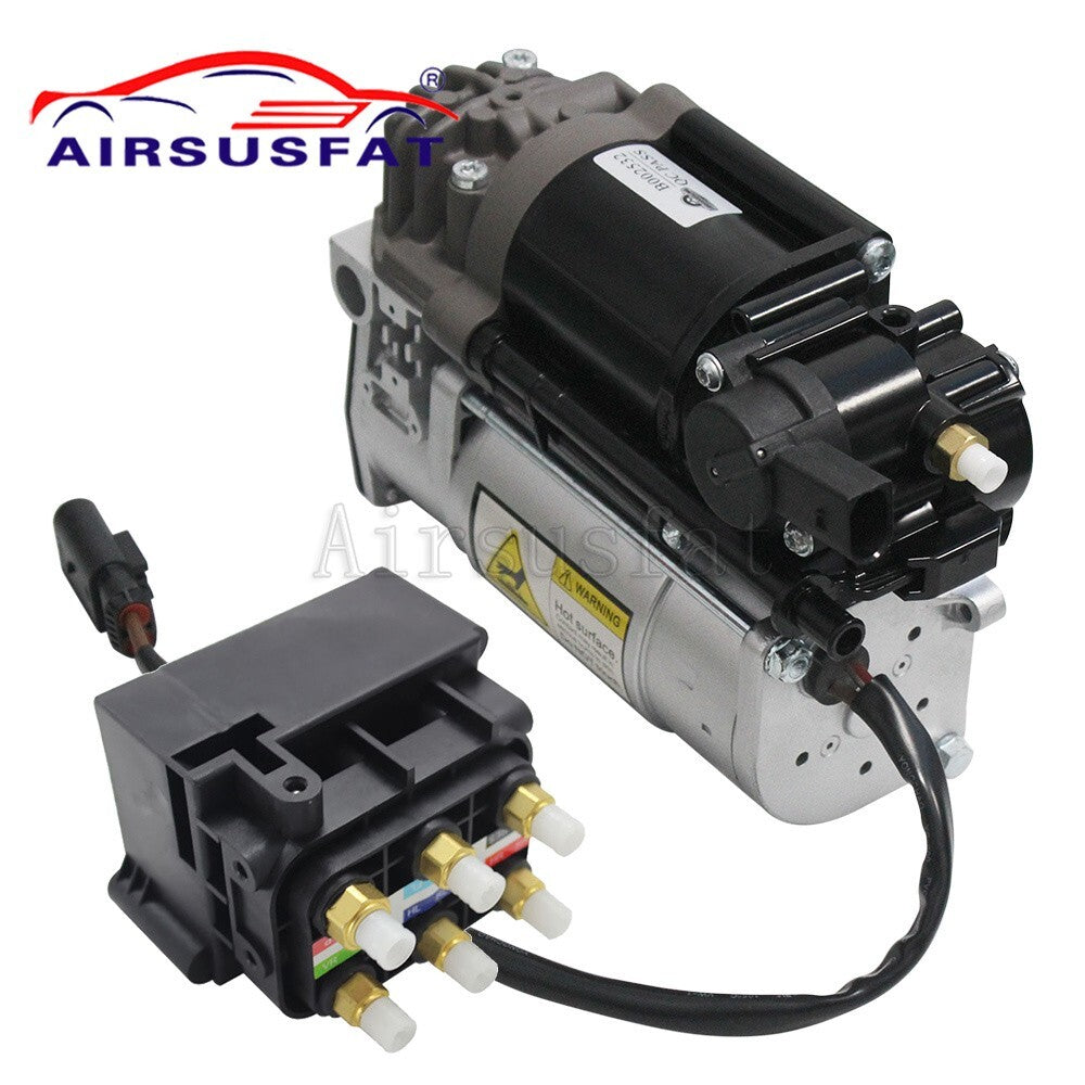 Air suspension compressor and valve for seat for Mercedes W212, S218, X218 (2009-18)