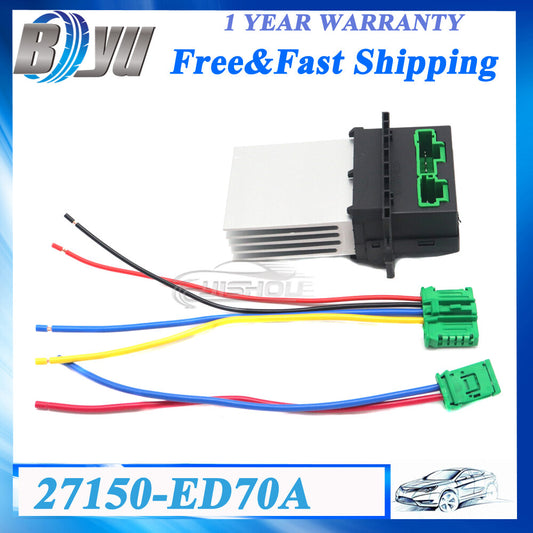 1x Blower Motor Heater Fan Resistor 27150-ED70A for Nissan Tiida for Peugeot for Renault