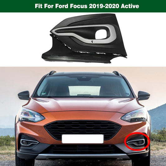 Front Bumper Fog Light Cover Trim Bezel Left Fit for Ford Focus 2019-2020 Active